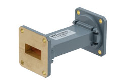 WR-90 Commercial Grade Straight Waveguide Section 3 Inch Length with UG-39/U Flange Operating from 8.2 GHz to 12.4 GHz - Cost-Effective Alternative