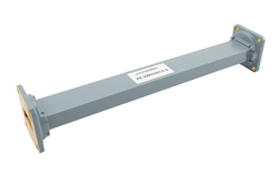 WR-90 Commercial Grade Straight Waveguide Section 9 Inch Length, UG-39/U Square Cover Flange from 8.2 GHz to 12.4 GHz - Cost-Effective Alternative