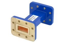 WR-90 Commercial Grade Straight Waveguide Section 3 Inch Length with CPR-90G Flange Operating from 8.2 GHz to 12.4 GHz - Cost-Effective Alternative