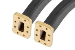 WR-90 Seamless Flexible Waveguide 12 Inch, CMR Flange Operating from 8.2 to 12.4 GHz - Cost-Effective Alternative
