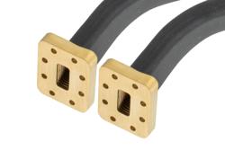 WR-90 Seamless Flexible Waveguide 12 Inch, CPRF Flange Operating from 8.2 to 12.4 GHz - Cost-Effective Alternative