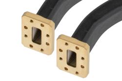 WR-90 Twistable Flexible Waveguide 12 Inch, CMR Flange Operating from 8.2 to 12.4 GHz - Cost-Effective Alternative