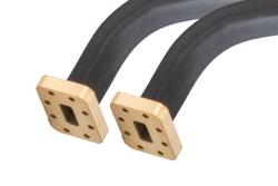 WR-90 Twistable Flexible Waveguide 36 Inch, CPRF Flange Operating from 8.2 to 12.4 GHz - Cost-Effective Alternative