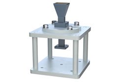 WR-28 Waveguide Antenna, 26.5 GHz to 40 GHz Frequency Range, 15 dBi Gain, UG-599/U Flange, Integrated Cage-Style Mount - Cost-Effective Alternative