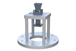 WR-42 Waveguide Antenna, 18 GHz to 26.5 GHz Frequency Range, 10 dBi Gain, UG-597/U Flange, Integrated Cage-Style Mount - Cost-Effective Alternative