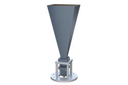 WR-90 Standard Gain Horn with 20 dBi gain, End Launch SMA Female connector, Integrated Cage-Style Mount - Cost-Effective Alternative