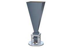 WR-90 Standard Gain Horn with 20 dBi gain, Type N Female connector, Integrated Cage-Style Mount - Cost-Effective Alternative