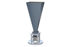 WR-90 Standard Gain Horn with 20 dBi gain, SMA Female connector, Integrated Cage-Style Mount - Cost-Effective Alternative