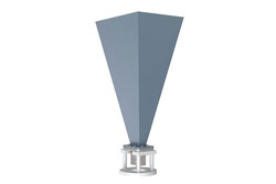 PE1WAN159-20SF.jpg WR-159 Standard Gain Horn with 20 dBi gain, SMA Female Connector, Integrated Cage-Style Mount - Cost-Effective Alternative
