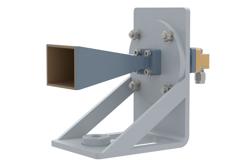 WR-28 Standard Gain Horn with 20 dBi gain, 2.92mm Male connector, with Pre-Installed L Mount - Cost-Effective Alternative
