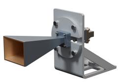 WR-34 Standard Gain Horn Antenna Operating from 22 GHz to 33 GHz, 2.92mm Female Connector, 20 dBi Gain, UG-1530/U Flange with L Mount - Cost-Effective Alternative