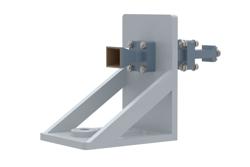 WR-42 Standard Gain Horn with 10 dBi gain, End Launch 2.92mm Female connector, with Pre-Installed L Mount - Cost-Effective Alternative