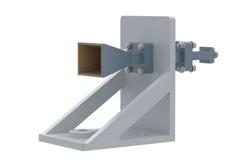WR-42 Standard Gain Horn with 15 dBi gain, End Launch 2.92mm Female connector, with Pre-Installed L Mount - Cost-Effective Alternative