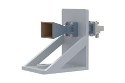 WR-42 Standard Gain Horn with 15 dBi gain, 2.92mm Female connector, with Pre-Installed L Mount - Cost-Effective Alternative