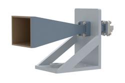 WR-42 Standard Gain Horn with 20 dBi gain, SMA Female connector, with Pre-Installed L Mount - Cost-Effective Alternative