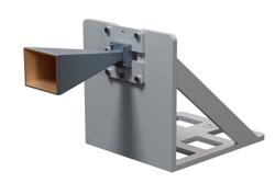 WR-51 Standard Gain Horn Antenna Operating From 15 GHz to 22 GHz, 20 dBi Nominal Gain, with L Mount - Cost-Effective Alternative