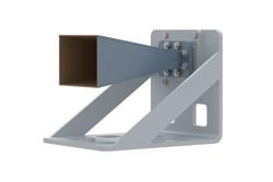 WR-137 Standard Gain Horn with 15 dBi gain, N Female Connector, with Pre-Installed L Mount - Cost-Effective Alternative