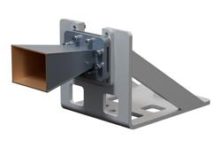 PE2WAN159-10SF.jpg WR-159 Standard Gain Horn Antenna Operating from 4.9 GHz to 7.05 GHz, SMA Female Connector, 10 dBi Nominal Gain, with L Mount - Cost-Effective Alternative