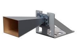 PE2WAN159-15SF.jpg WR-159 Standard Gain Horn Antenna Operating from 4.9 GHz to 7.05 GHz, SMA Female Connector, 15 dBi Nominal Gain, with L Mount - Cost-Effective Alternative