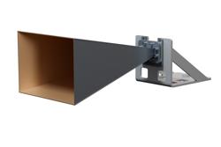 PE2WAN159-20SF.jpg WR-159 Standard Gain Horn Antenna Operating from 4.9 GHz to 7.05 GHz, SMA Female Connector, 20 dBi Nominal Gain, with L Mount - Cost-Effective Alternative