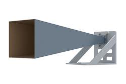 WR-284 Standard Gain Horn with 20 dBi gain, N Female Connector, with Pre-Installed L Mount - Cost-Effective Alternative
