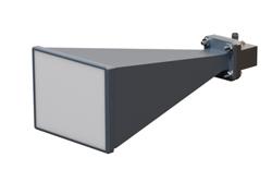 WR-62 Standard Gain Horn with 20 dBi Gain, SMA Female Connector with Weather Resistant Radome Cover - Cost-Effective Alternative
