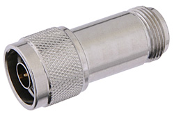 8 dB Fixed Attenuator, N Male to N Female Passivated Stainless Steel Body Rated to 2 Watts Up to 18 GHz - Cost-Effective Alternative