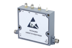 PE70A2900.jpg Voltage Variable PIN Diode Attenuator, 0 to 60 dB, 500 MHz to 18 GHz, Rated to 20 dBm, SMA, Solder Pin Control - Cost-Effective Alternative