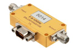 8 GHz to 12 GHz Absorptive Digital Step Attenuator, 63 dB, 6 Bits, 1 dB Step Size, Field Replaceable SMA - Cost-Effective Alternative