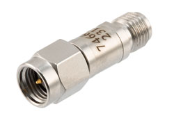 9 dB Fixed Attenuator, SMA Male to SMA Female Stainless Steel Body Rated to 2 Watts, DC to 12 GHz - Cost-Effective Alternative