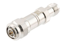 9 dB Fixed Attenuator, TNC Male to TNC Female Brass Body Rated to 2 Watts, DC to 12 GHz - Cost-Effective Alternative