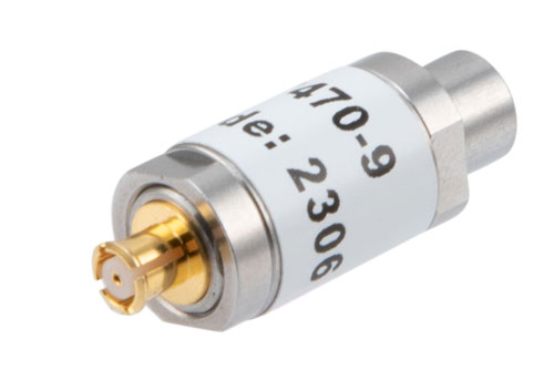 9 dB Fixed Attenuator SMP Male to SMP Female Stainless Steel Body Rated to 1 Watt Up to 18 GHz - Cost-Effective Alternative