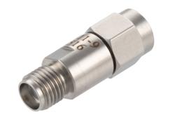 9 dB Fixed Attenuator SMA Male to SMA Female Passivated Stainless Steel Body Rated 2 Watt DC to 18GHz - Cost-Effective Alternative