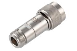 9 dB Fixed Attenuator N-Type Male to N-Type Female Passivated Stainless Steel Body Rated 2 Watt DC to 18GHz - Cost-Effective Alternative