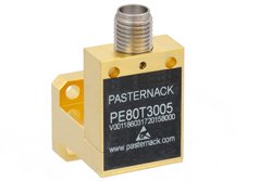 Zero Biased Ka Band Waveguide Detector, WR-28, Negative Video Out, 26.5 GHz to 40 GHz, UG-599/U Square Cover Flange - Cost-Effective Alternative
