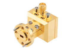 PE80T3010.jpg WR-15 Waveguide Power Detector, V Band, 50 GHz to 75 GHz, Positive Output Voltage Polarity, UG-385/U Flange - Cost-Effective Alternative