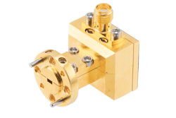 PE80T3012.jpg WR-10 Waveguide Power Detector, W Band, 75 GHz to 110 GHz, Positive Output Voltage Polarity, UG-387/U-M Flange - Cost-Effective Alternative