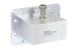 WR-284 CPR-284G Grooved Flange to N Female Waveguide to Coax Adapter Operating from 2.6 GHz to 3.95 GHz - Cost-Effective Alternative