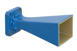 WR-34 Waveguide Standard Gain Horn Antenna Operating from 22 GHz to 33 GHz with a Nominal 15 dBi Gain with UG-1530/U Square Cover Flange - Cost-Effective Alternative
