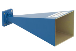 PE9854-20.jpg WR-62 Waveguide Standard Gain Horn Antenna Operating From 12.4 GHz to 18 GHz With a Nominal 20 dBi Gain With Square Cover Flange - Cost-Effective Alternative