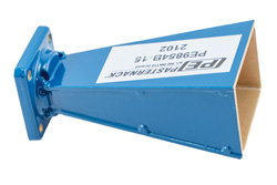 PE9854B-15.jpg WR-62 Waveguide Standard Gain Horn Antenna Operating From 12.4 GHz to 18 GHz With a Nominal 15 dBi Gain With UG-2664/U Flange - Cost-Effective Alternative