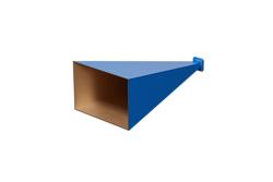PE9854B-25.jpg WR-62 Waveguide Standard Gain Horn Antenna Operating From 12.4 GHz to 18 GHz With a Nominal 25 dBi Gain With UG-1665/U Square Cover Flange - Cost-Effective Alternative