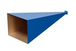 PE9854B-30.jpg WR-62 Waveguide Standard Gain Horn Antenna Operating From 12.4 GHz to 18 GHz With a Nominal 30 dBi Gain With UG-1665/U Square Cover Flange - Cost-Effective Alternative