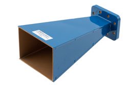 WR-90 Waveguide Standard Gain Horn Antenna Operating From 8.2 GHz to 12.4 GHz With a Nominal 15 dBi Gain With CPRG Flange - Cost-Effective Alternative