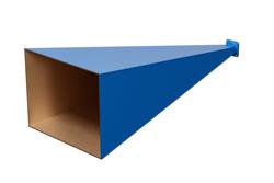 WR-90 Waveguide Standard Gain Horn Antenna Operating from 8.2 GHz to 12.4 GHz with a Nominal 25 dBi Gain with UG-135/U Square Cover Flange - Cost-Effective Alternative