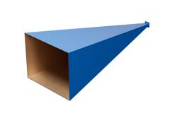 WR-90 Waveguide Standard Gain Horn Antenna Operating from 8.4 GHz to 12.4 GHz with a Nominal 30 dBi Gain with UG-135/U Square Cover Flange - Cost-Effective Alternative