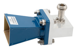 PE9857B-NF-10.jpg WR-102 Waveguide Standard Gain Horn Antenna Operating from 7 GHz to 11 GHz with a Nominal 10 dB Gain N Female Input - Cost-Effective Alternative