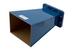 WR-284 Waveguide Standard Gain Horn Antenna Operating From 2.6 GHz to 3.95 GHz With a Nominal 10 dBi Gain With CPRG Flange - Cost-Effective Alternative