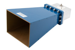 WR-284 Waveguide Standard Gain Horn Antenna Operating from 2.6 GHz to 3.95 GHz with a Nominal 10 dB Gain SMA Female Input - Cost-Effective Alternative