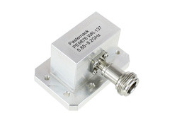 WR-137 CMR-137 Flange to N Female Waveguide to Coax Adapter Operating from 5.85 GHz to 8.2 GHz - Cost-Effective Alternative
